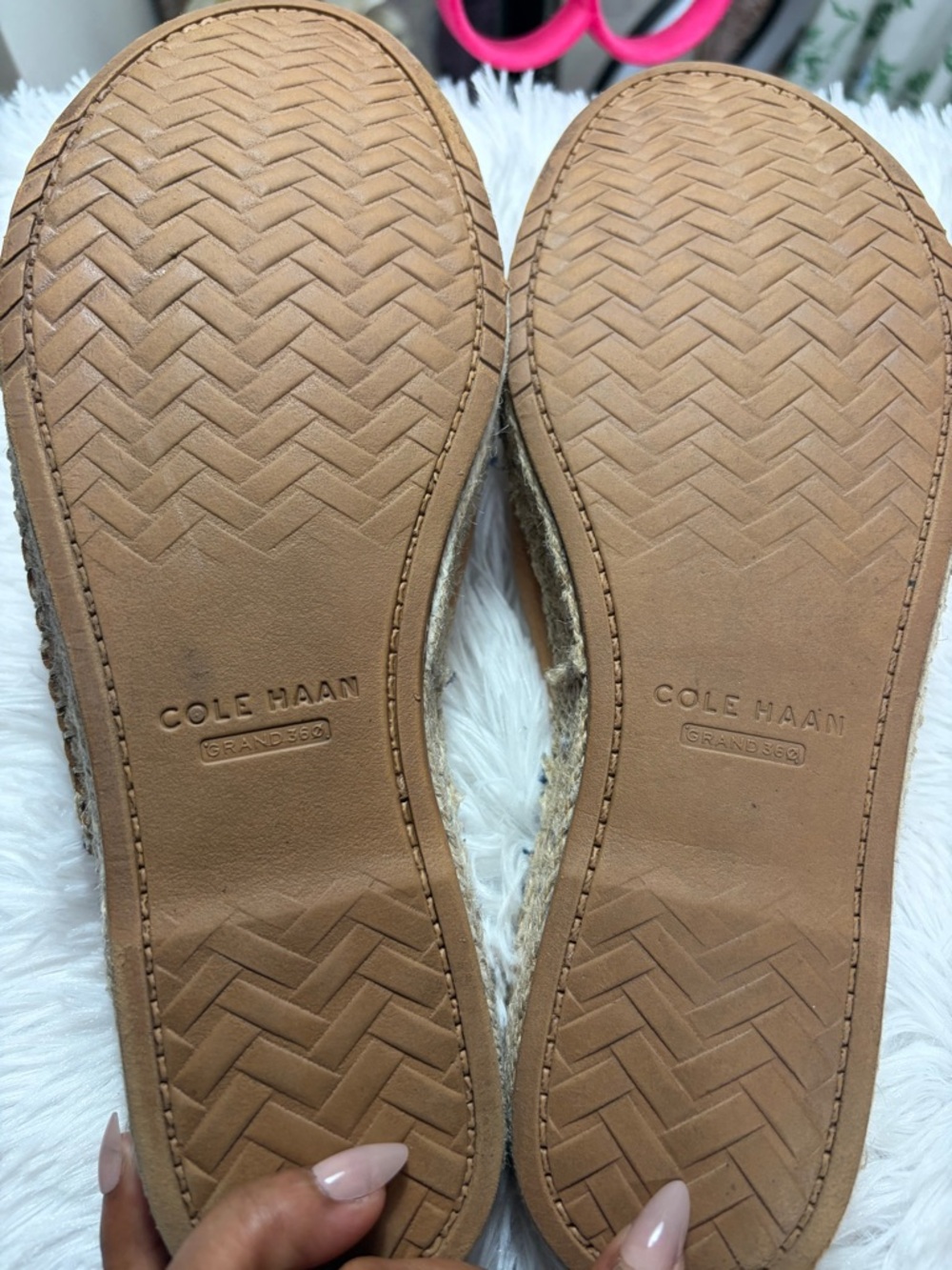 Cole Haan Tan Leather Double-Strap Slide Sandals - Picture 7 of 8